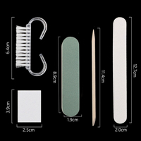 5 pièces/ensemble lime à ongles autocollant brosse bloc de ponçage tampon professionnel jetable outil à ongles manucure et pédicure ensemble