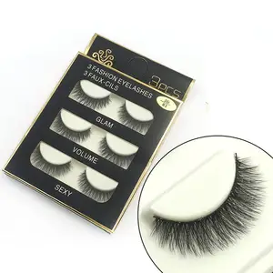 ขายส่งแฟชั่น 3D Mink Lashes 3D ขนตา