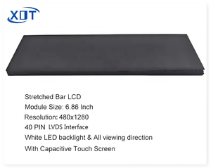 6.86 inch IPS TFT LCM LCD hiển thị 480x1280 Độ phân giải Touch Panel với LVDS giao diện và đèn nền LED - Product Image 4