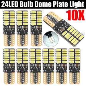 10 Bombillas LED Canbus T10 4014 para Interior de Coche, Luces de Instrumentos, Diodos para Automóvil, Lámparas de Posición Blancas 12V 24V - Product Image 1