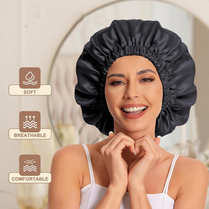 Gorros de Ducha Impermeables para Mujer, Gorro de Ducha Extra Grande, Gorros de Baño Reutilizables Súper Grandes para Cabello Largo, Grueso y Rizado - Product Image 2