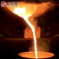 Horno de Fusión por Inducción Totalmente Automático CPIE WGA-300, Controlado por PLC, Planta de Atomización de Agua y Gas, Capacidad de 300 kg/h, 1750 °C