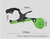 Nouvelle machine à lier les plantes de jardin, Tapetool, Tapener, poignée antidérapante en plastique + 5 rouleaux de ruban adhésif pour les légumes, les tomates, les concombres, les poivrons