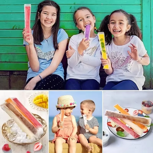 50 Bolsas Desechables para Helados, Bolsas para Helados, Jugos, Yogur, Bolsas para Hacer Helados Caseros, para Batidos de Frutas, Palitos de Yogur - Product Image 3