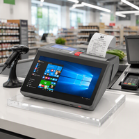 Terminal de caisse tout-en-un 11,6 pouces avec écran tactile Android Windows 10, système de caisse enregistreuse, tablette POS