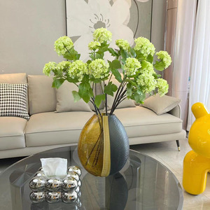 DREA 3 bunga buatan dekorasi pernikahan, bunga salju bola buatan Hydrangea - Product Image 4