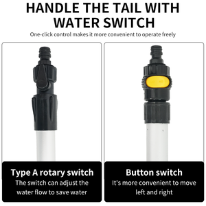 Ukuran tiang ekstensi air dapat disesuaikan dengan bahan ringan dan kepala sikat yang dapat diganti untuk pembersihan truk - Product Image 5