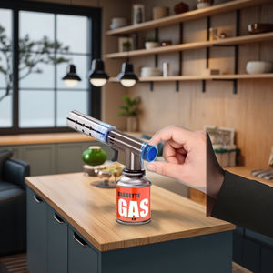 Handgeführte Metall-Flammenpistole mit Outdoor-Gaskartusche, leichter Haushalts-Flammenwerfer zum Braten von Schweinen, Küchenanzünder - Product Image 2