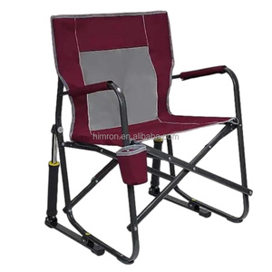 Chaise <span class=keywords><strong>de</strong></span> camping pliante d'extérieur, chaise <span class=keywords><strong>de</strong></span> pêche portable, chaise <span class=keywords><strong>de</strong></span> plage légère avec <span class=keywords><strong>porte</strong></span>-gobelet et structure en fer - Product Image 1