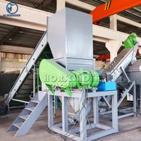 Ligne de lavage de plastique haute efficacité, système de nettoyage complet pour le recyclage des bouteilles en PP et PE