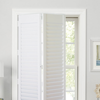 Persianas Modernas de Madera Natural para Interiores, Persianas de Madera de Tilo para Ventanas, Tamaño Personalizado, Pintadas de Blanco, Madera Maciza, Persianas de Listones para el Hogar