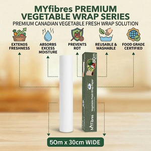 Moisture-Resistant Vegetable <b>Paper</b> Packaging Vegetable Fresh <b>Wrap</b> <b>Paper</b> <b>Roll</b> 30cm x 50 m - Product Image 1
