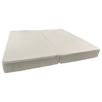 Sofá Cama Modular Compresible de 2 Plazas, Forma Cuadrada, Tapizado en Tela, Relleno de Espuma, Diseño Moderno para Sala de Estar, Centro Comercial, Hotel