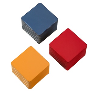 Personalizado 100*100*73mm acabado mate serigrafía cajas de estaño <span class=keywords><strong>galletas</strong></span> personalizado cuadrado rojo <span class=keywords><strong>azul</strong></span> naranja tuerca tarro de almacenamiento - Product Image 3