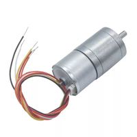 Motor DC Brushless Kecil 12V/24V JGA25-2418 dengan Berbagai Rasio Kecepatan untuk Kipas Rumah Pintar, Berperingkat IP54, Pemasangan Flens