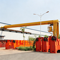 Grues portiques semi-monopoutres à engrenages contrôlées par PLC de type BMH de marque Kuangyuan, capacité 1-20 tonnes, 10 tonnes avec commande au sol et à distance