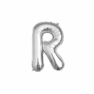 Palloncino Mylar a Forma di Lettera 'R' Argento da 32 Pollici, Decorazione per Feste con Elio, Festa della Mamma, Capodanno Cinese, Ritorno a Scuola, San Valentino - Product Image 2
