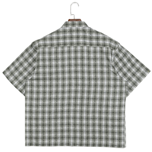 Camicie a maniche corte con Logo personalizzato stile Boxy ricamate da uomo - Product Image 2