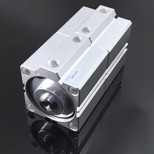 Cilindro Neumático de Refuerzo Sdat de Doble Acción, Cuerpo de Aluminio, Conexión Roscada, Tipo Fijo Multiposición - Product Image 4
