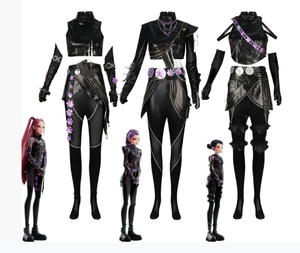 Anime Kpop Quỷ Hunter cosplay trang phục rumi ZOEY Mira cosplay cô gái phong cách da đen hiệu suất trang phục - Product Image 1
