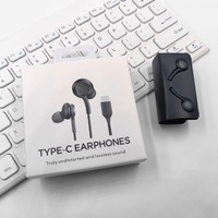 Casque filaire USB C, écouteurs de type C, casque de jeu intra-auriculaire avec microphone pour Samsung Galaxy Note 10 20 S24 ultra