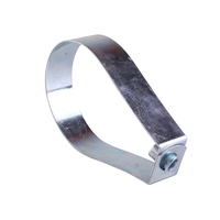 Colliers de serrage en acier galvanisé robuste pour système d'arrosage, boucles pivotantes, pinces en forme de poire pour système d'arrosage, clips pour tuyaux doublés
