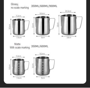 Tasse à fleur de café portable en acier inoxydable 304 à l'échelle double face tasse à mesurer écologique pour le brassage du lait - Product Image 6