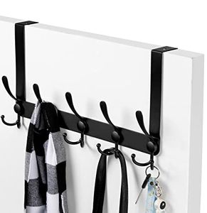 WEKIS New Arrival Hanging Clothes Hat Towel Coat Rack <b>Kitchen</b> Bathroom 5 <b>Hook</b> Stainless Steel Silver Wall Mounted <b>Hooks</b> - Product Image 6