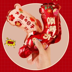 Handheld Inflatable <b>Confetti</b> <b>Cannon</b> Cylinder Shape Manual Driven Disposable For Chinese New Year Wedding Party Atmosphere - Product Image 2