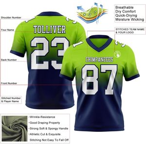 Camiseta de Fútbol Personalizada con Degradado, Cuello en V, Absorbente de Humedad, Sublimada, Uniforme Deportivo para Prácticas de Equipo - Product Image 2