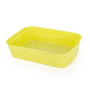 Caja de arena para gatos simple, semicerrada, para gatitos, antirresbaladuras, con borde alto, inodoro para gatos, artículos para mascotas - Product Image 2