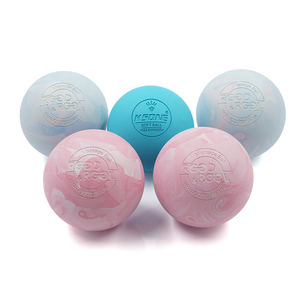 Bolas de masaje de goma Natural respetuosas con el medio ambiente impresas personalizadas de Lacrosse, pelota de yoga para Fitness - Product Image 6