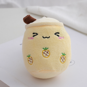 Melk Thee Koffie Cup Speelgoed Gevulde Bubble Boba Thee Pluche Sleutelhanger Speelgoed Schattig Custom Kawaii Charme Sleutelhangers Tas Accessoires - Product Image 6