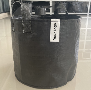 Bolsas DE CULTIVO DE PP Anti-UV HOKBG de <span class=keywords><strong>10</strong></span> galones para plantas, contenedor para plantar, bolsa tejida negra, macetas y macetas de jardín, precio de fábrica - Product Image 6