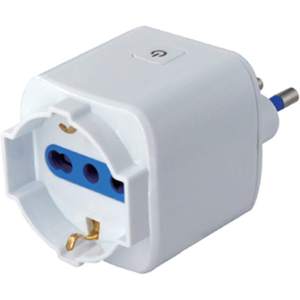 Enchufe Inteligente Homcloud con Diseño Italiano de 16A, Wi-Fi, Schuko, Diseño Abatible, Uso Universal, Material Plástico - Product Image 1