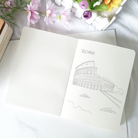 Carnet de notes A5 à couverture rigide personnalisé avec logo, ligné, pour l'architecture, la conception, l'école, le bureau, cadeau promotionnel, papeterie