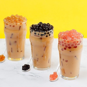 500g di ingredienti per Bubble Tea di alta qualità perle di Tapioca colorate a cottura rapida