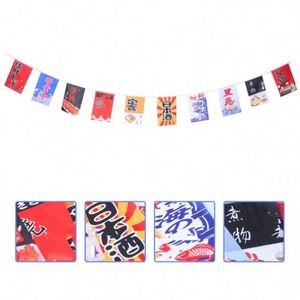 High Quality <b>Fabric</b> Polyester Sublimation Printing Any Size Custom Design <b>Bunting</b> String Banner Japanese Style <b>Bunting</b> Flags - Product Image 4