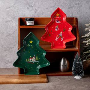 Life-Word Christmas Casse-Noisette Assiettes en céramique Ensemble de vaisselle avec imprimés de conte de fées festif Décoration de maison de vacances Plats et assiettes - Product Image 3