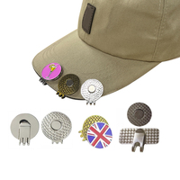 Accessoires de golf Clip magnétique pour chapeau Marqueur de balle en forme de conception personnalisée et ensemble de pinces pour chapeau