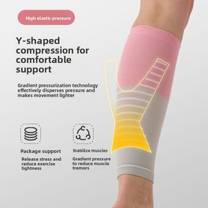 Manchons de compression fonctionnels professionnels unisexes pour mollets – Supports sportifs pour la course à pied, le marathon, le fitness et la corde à sauter - Product Image 3