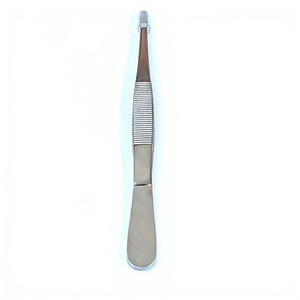 High Quality Standard Stainless Steel Manual Dressing Forceps Serrated 16cm Gray Rocks -1414-19 Deluxe Cushion 11 Jaw - Product Image 1