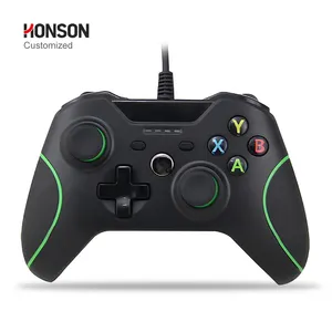 Проводной игровой контроллер Honson для Xbox, черный корпус, в наличии, джойстик на 3 месяца, для Xbox One HS-XO304A CN;GUA