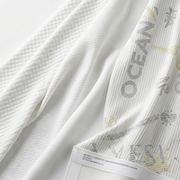 Tissu de rebord de matelas pas cher, stock de fin de série, tissu jacquard tricoté pour matelas et oreillers d'hôtel