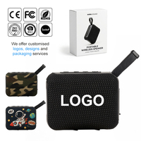 Haut-parleur portable personnalisé avec logo, mini enceinte sans fil d'extérieur avec basses puissantes pour cadeaux d'affaires