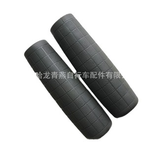 Empuñaduras para manillar de bicicleta, agarre suave, 22,2 mm, antideslizantes, para cruceros, negro y gris - Product Image 5