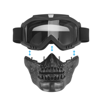 Lunettes de casque intégral Lunettes de soleil Lunettes de sport pour vélo Barrière de sable Déviation du vent Matériel PC pour la sauvegarde