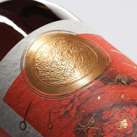 Etiqueta Personalizada para Botellas de Vino en 3D, Efecto Holograma, Papel Artístico, Embalaje de Bebidas, Etiqueta Industrial, Resistente al Aceite, Ecológica