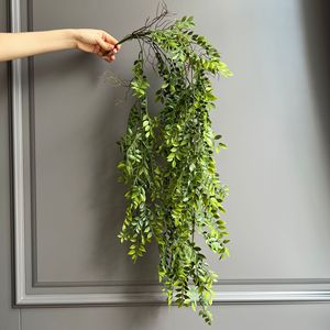 Ruijingsen - Hojas Artificiales de Granada Colgantes de 100 cm a 200 cm, Verde Oscuro, Verde Claro, Plástico, Decoración de Interiores - Product Image 3