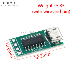 Módulo de descarga USB a TTL Serial ISP para microcontroladores 51 STM32 con chip CH340C y montaje en PCB - Product Image 4